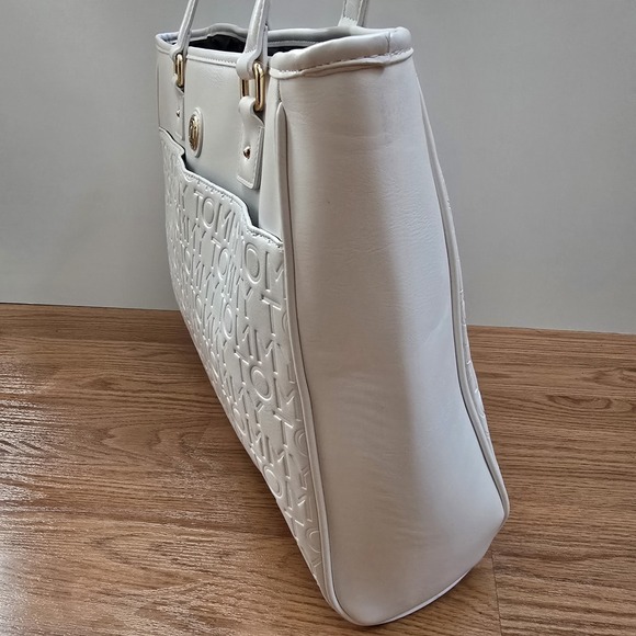 Tommy Hilfiger Women's White Tote Logo Shoulder Bag One‎ Size NEW *Please Read - Picture 3 of 16